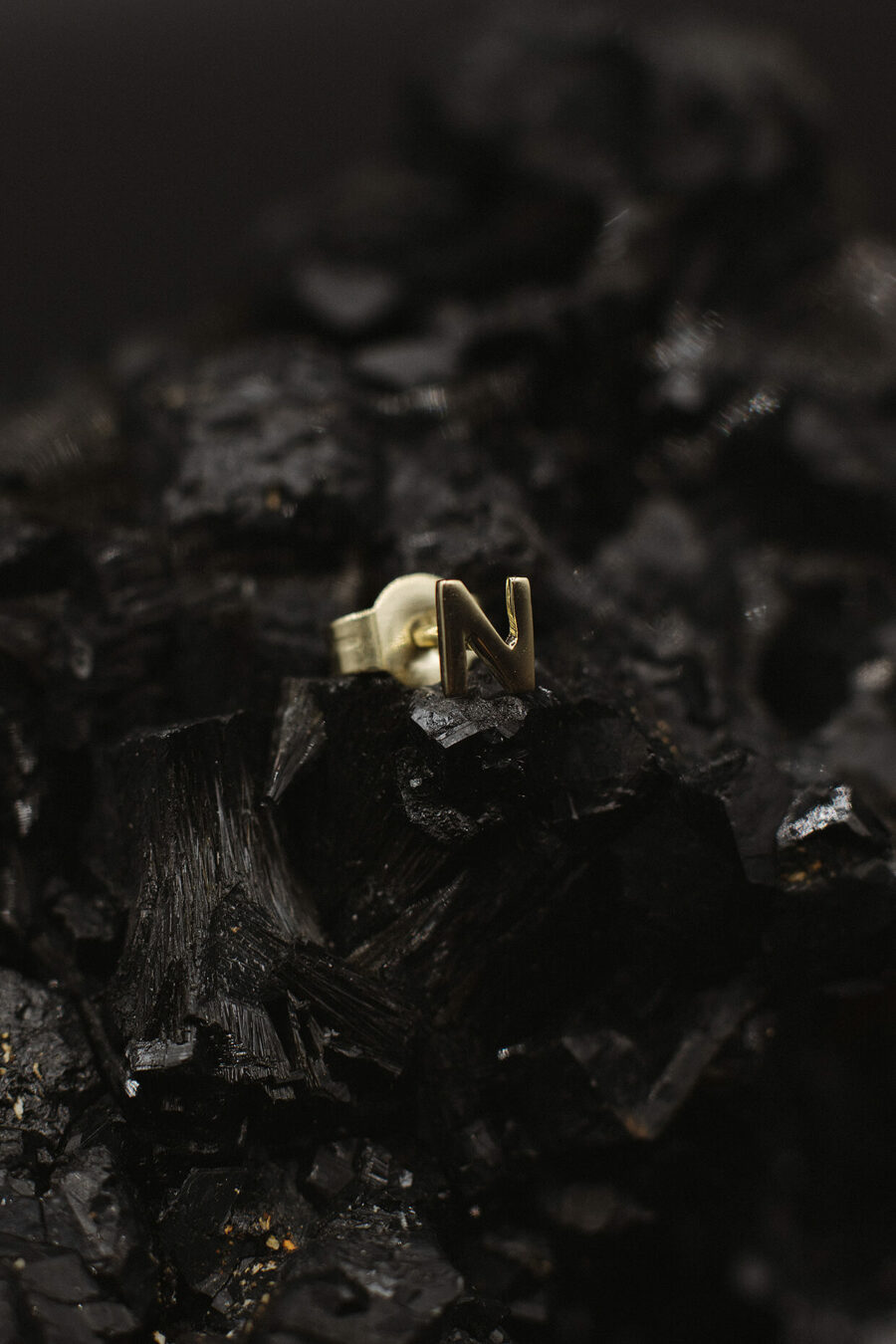 Goldcircus-ABC-Buchstaben-Ohrstecker-Gelbgold