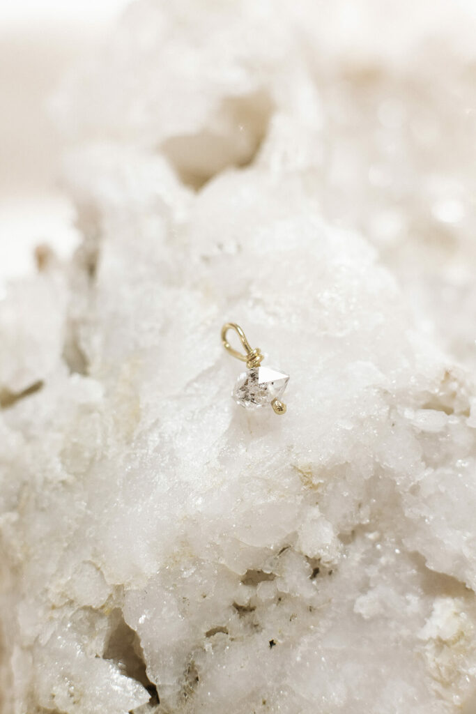 Goldcircus-Herkimer-Diamant-Anhaenger-585Gelbgold