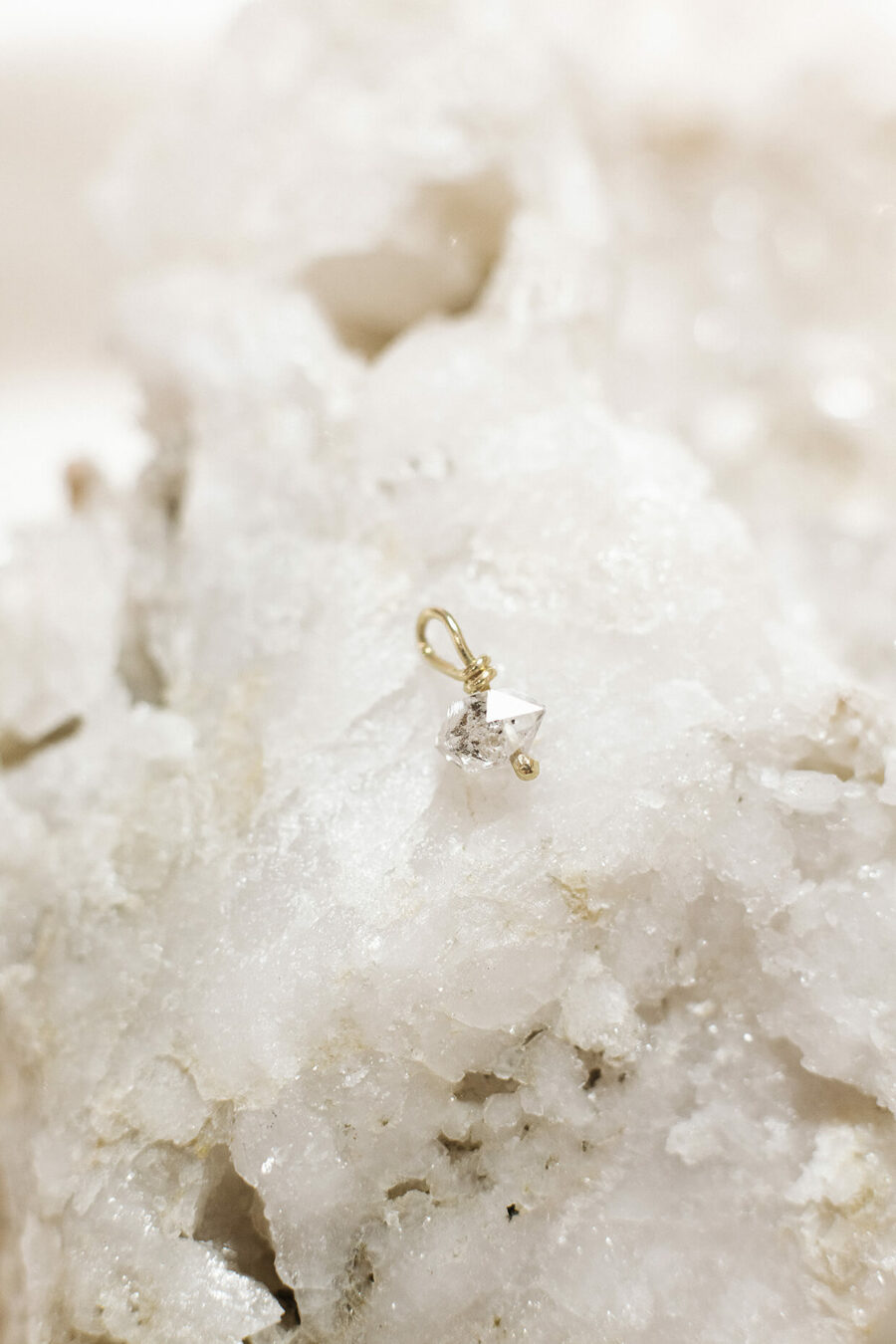 Goldcircus-Herkimer-Diamant-Anhaenger-585Gelbgold